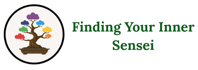 chakra colored bonsai tree logo